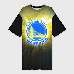 Женская длинная футболка Golden State Warriors 4