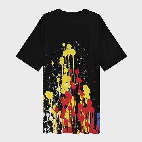 Женская длинная футболка One Republic: Colour Waking Up / 3D-принт – фото 2