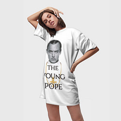 Футболка женская длинная The Young Pope, цвет: 3D-принт — фото 2