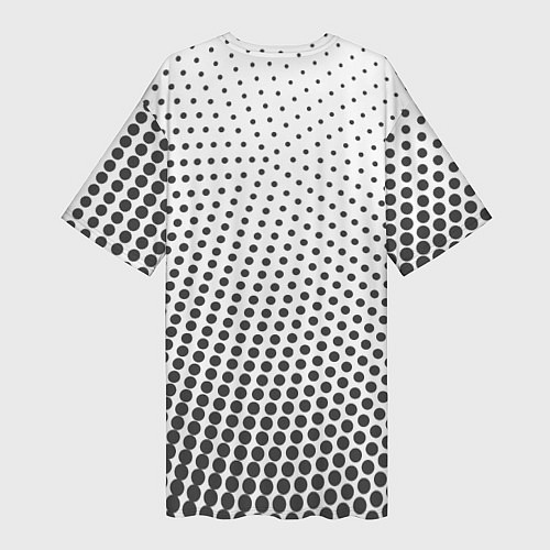 Женская длинная футболка Doted / 3D-принт – фото 2