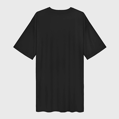 Женская длинная футболка ДДТ: Черный пёс / 3D-принт – фото 2