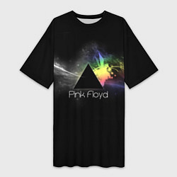 Женская длинная футболка Pink Floyd Logo