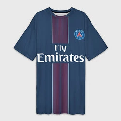 Женская длинная футболка PSG FC: Blue