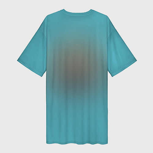 Женская длинная футболка Мустанг / 3D-принт – фото 2