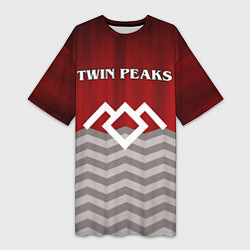 Женская длинная футболка Twin Peaks