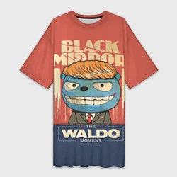 Женская длинная футболка Black Mirror: The Waldo