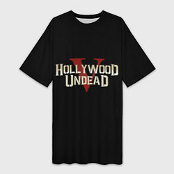 Женская длинная футболка Hollywood Undead V