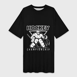 Женская длинная футболка Hockey Championship