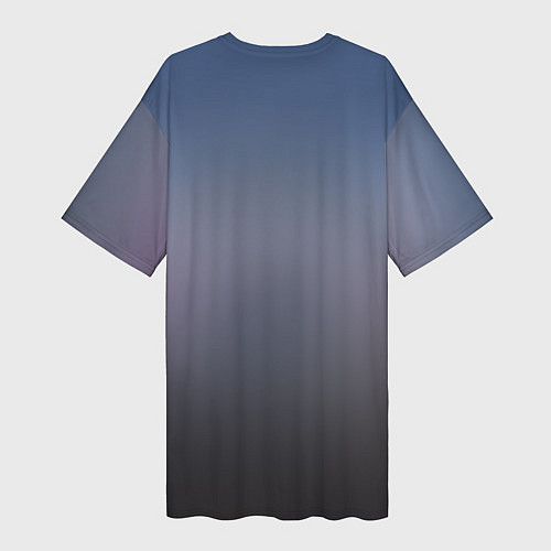 Женская длинная футболка Grey / 3D-принт – фото 2
