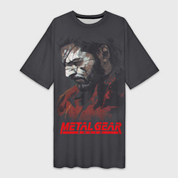 Женская длинная футболка Metal Gear Solid
