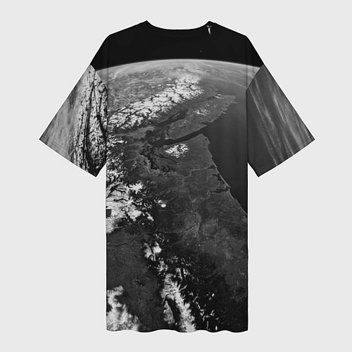 Женская длинная футболка USA / 3D-принт – фото 2