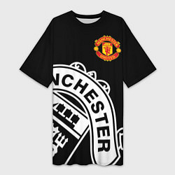 Женская длинная футболка Man United: Black Collection