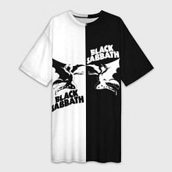 Женская длинная футболка Black Sabbath
