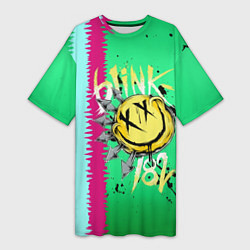 Женская длинная футболка Blink 182