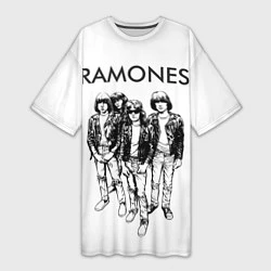 Женская длинная футболка Ramones Party