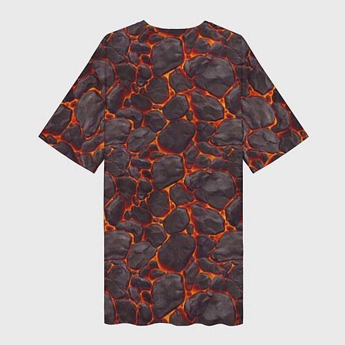 Женская длинная футболка Голем / 3D-принт – фото 2