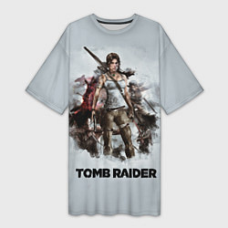 Женская длинная футболка TOMB RAIDER