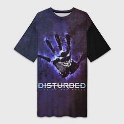 Женская длинная футболка Disturbed: Live at red rocks