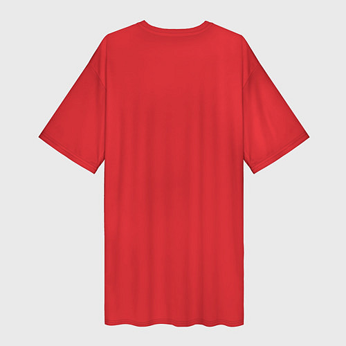 Женская длинная футболка Довольный мопс: реализм / 3D-принт – фото 2