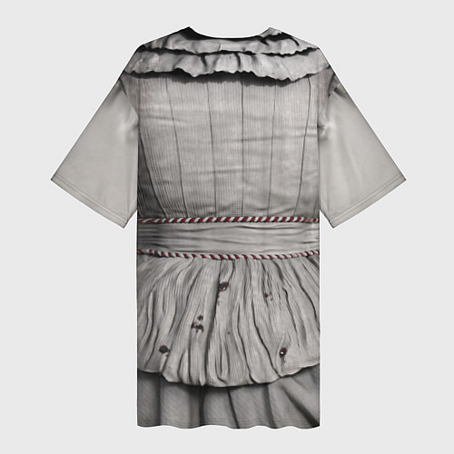 Женская длинная футболка Пеннивайз костюм / 3D-принт – фото 2