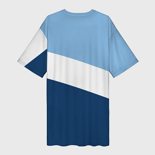 Женская длинная футболка FC Manchester City: Colors / 3D-принт – фото 2