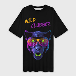 Футболка женская длинная Wild Clubber, цвет: 3D-принт