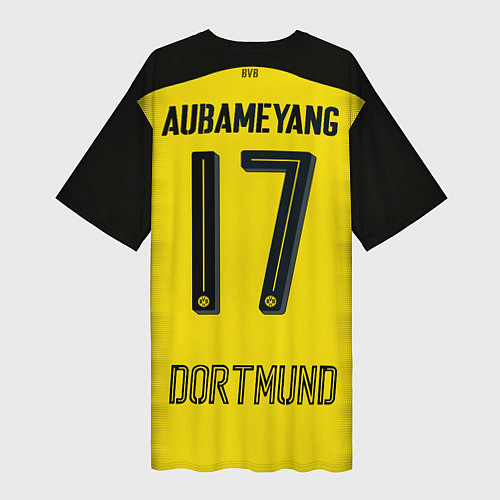 Женская длинная футболка BVB FC: Aubameyang Away 17/18 / 3D-принт – фото 2
