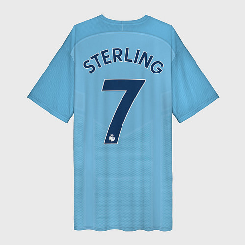 Женская длинная футболка Man City FC: Sterling Home 17/18 / 3D-принт – фото 2