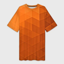Женская длинная футболка Orange abstraction