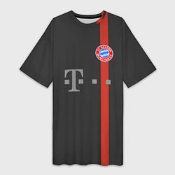 Женская длинная футболка Bayern FC: Black 2018