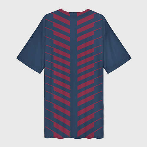 Женская длинная футболка FC PSG: Creative / 3D-принт – фото 2