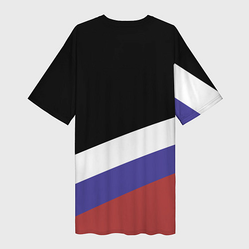 Женская длинная футболка Fight Russia / 3D-принт – фото 2