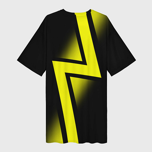 Женская длинная футболка FC Borussia Dortmund: Storm / 3D-принт – фото 2
