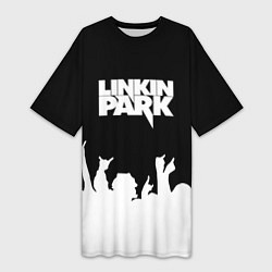 Женская длинная футболка Linkin Park: Black Rock