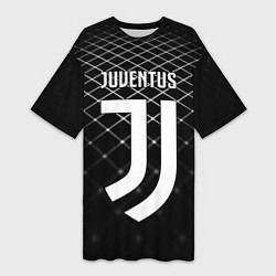 Женская длинная футболка FC Juventus: Black Lines