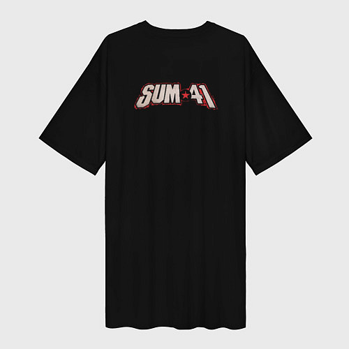 Женская длинная футболка Sum 41: 13 Voices / 3D-принт – фото 2