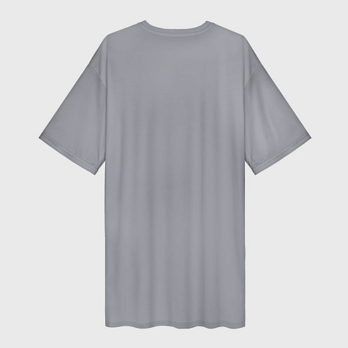 Женская длинная футболка Бульдог в очках / 3D-принт – фото 2