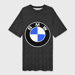 Женская длинная футболка BMW CARBON БМВ КАРБОН