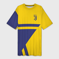 Футболка женская длинная FC Juventus: Star, цвет: 3D-принт