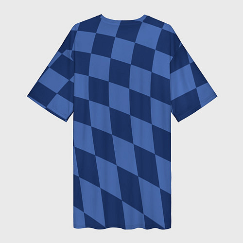 Женская длинная футболка Сборная Хорватии / 3D-принт – фото 2