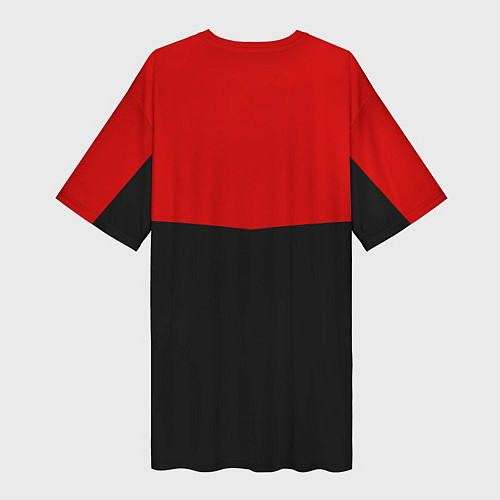 Женская длинная футболка АC Milan: R&B Sport / 3D-принт – фото 2
