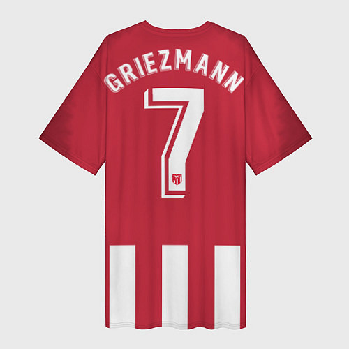 Женская длинная футболка FC Atletico Madrid: Griezmann Home 18/19 / 3D-принт – фото 2