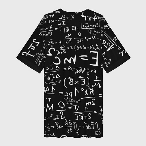 Женская длинная футболка E=mc2 / 3D-принт – фото 2