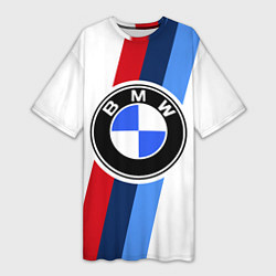 Женская длинная футболка BMW M: White Sport
