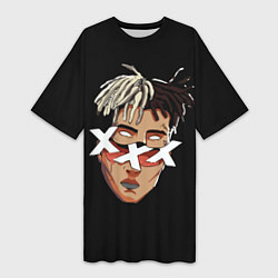 Женская длинная футболка XXXTentacion Head