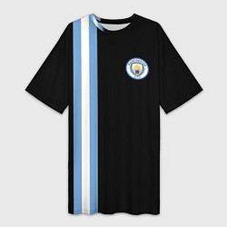 Женская длинная футболка Манчестер Сити