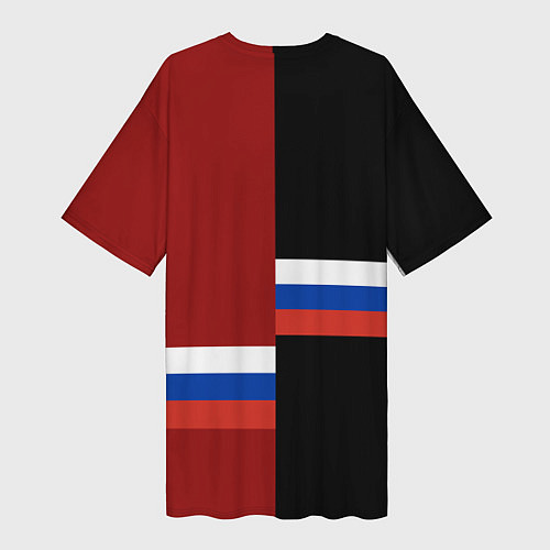 Женская длинная футболка Moscow, Russia / 3D-принт – фото 2