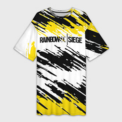 Женская длинная футболка Rainbow Six Siege: Yellow