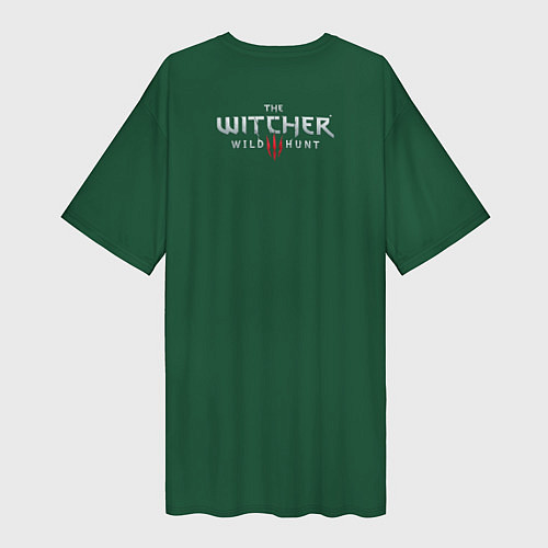 Женская длинная футболка The Witcher: Wild Hunt / 3D-принт – фото 2