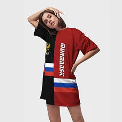 Футболка женская длинная Murmansk, Russia, цвет: 3D-принт — фото 2